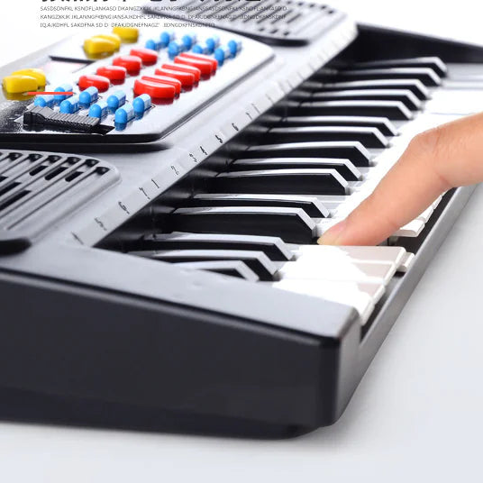 Black 37-Key Beginner Electronic Piano for Kids - FkriTigrinya