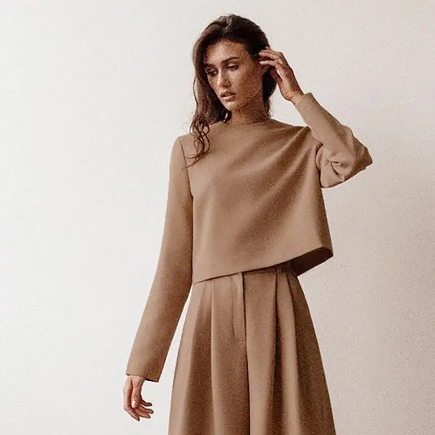 Autumn New Women's Casual Two-Piece Set Outfit