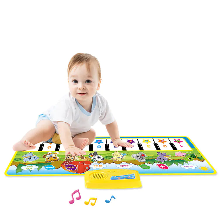 Multifunctional Music Piano Mat for Kids, Green - FkriTigrinya