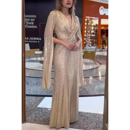 2023 Autumn Winter Sequin Casual Dress for Parties