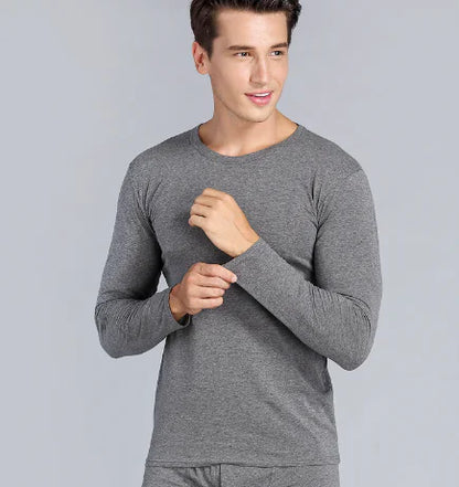 Men's Long Sleeve V-Neck Slim Fit T-Shirt