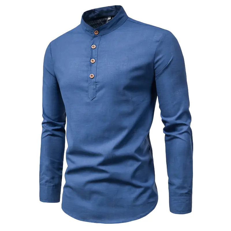 2024 Men's Stylish Slim Fit Long Sleeve Shirt