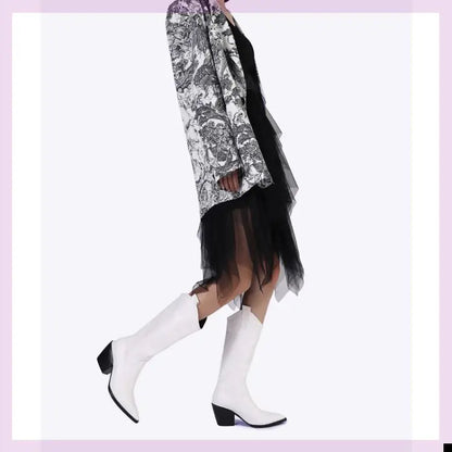 New Women’s Knee-High Boots – Pointed Toe & Chunky Heel