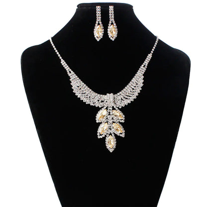 Bridal Jewelry Set - Korean Style Necklace & Earrings