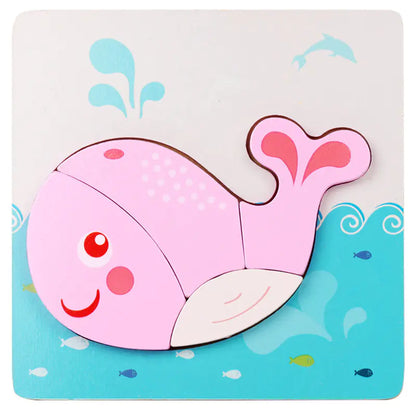 3D Wooden Puzzle Educational Toy for Kids (Wholesale) - FkriTigrinya