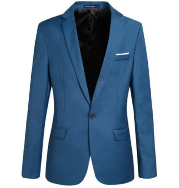 Men's Tailored Slim-Fit Casual Blazer