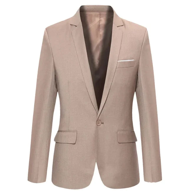 Men's Tailored Slim-Fit Casual Blazer