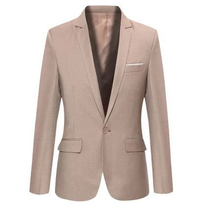 Men's Tailored Slim-Fit Casual Blazer