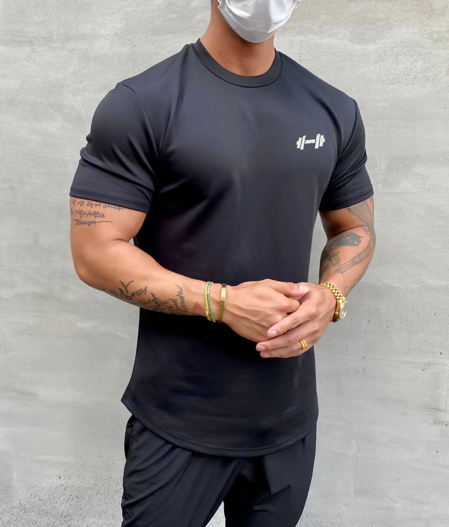 Men's Slim Fit Muscle Training T-Shirt - Summer Cotton