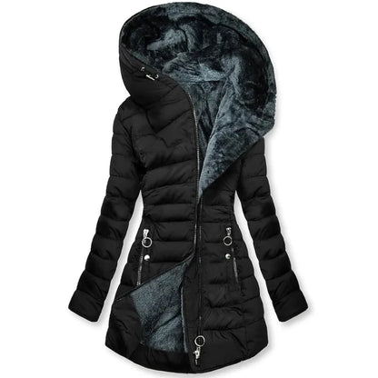 Dames Katoenen Jas met Capuchon – Elegant & Comfortabel