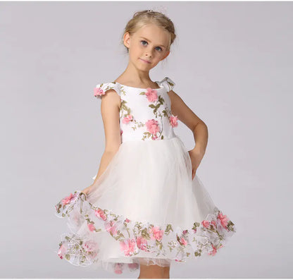 Flower Girl Fairy Dress - Children's Wedding Princess Gown sizes ranging from 100 to 150cm