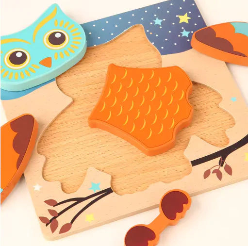 3D Animal Puzzle Set ናይ ዝተፋላለዪ እንስሳታት ፑዘል ንህጻናት እዳኣዛናገዐ ዝምህር