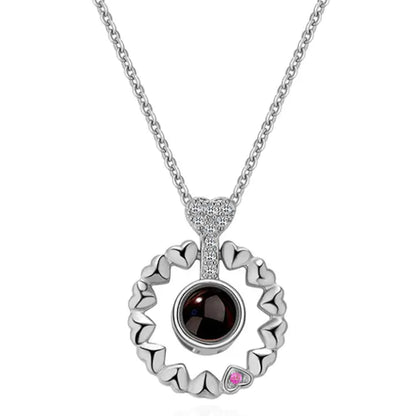 100 Languages "I Love You" Projection Necklace