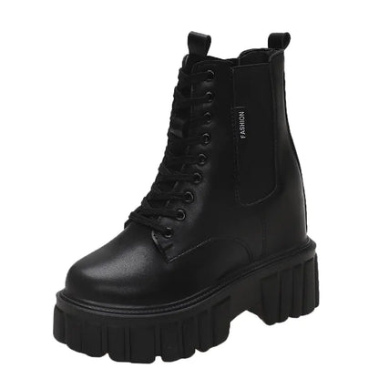 Platform Martin Lace Up Biker Boots