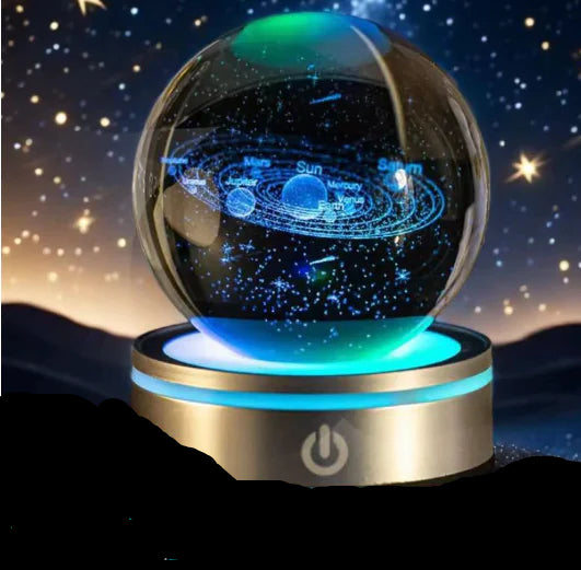 Creative Light-Up Crystal Ball Ambient Decor (One)