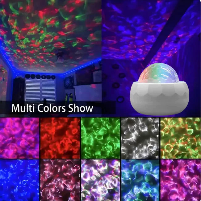 LED Night Lamp – Water Projection Ambience Light