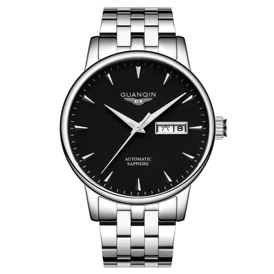 Men's Waterproof Automatic Mechanical Watch with Steel Band