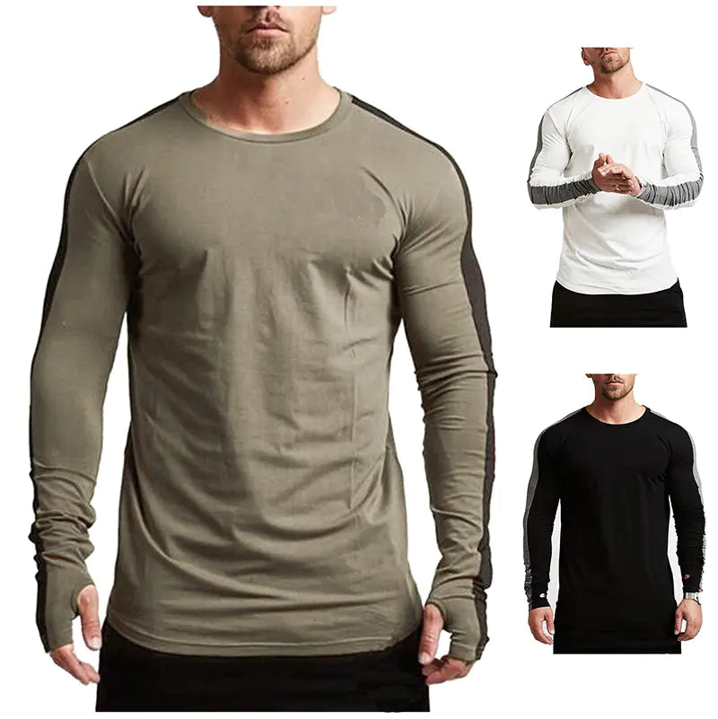 Muscle Brothers Men's Slim Fit Long Sleeve T-Shirt