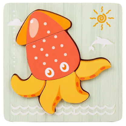 3D Wooden Puzzle Educational Toy for Kids (Wholesale) - FkriTigrinya