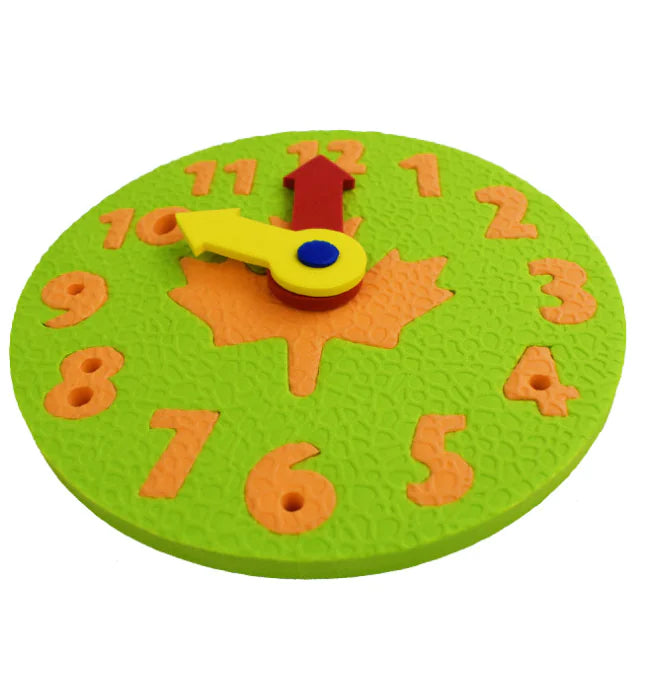 EVA Clock Puzzle Blocks for Time Learning (Gift Set) - FkriTigrinya