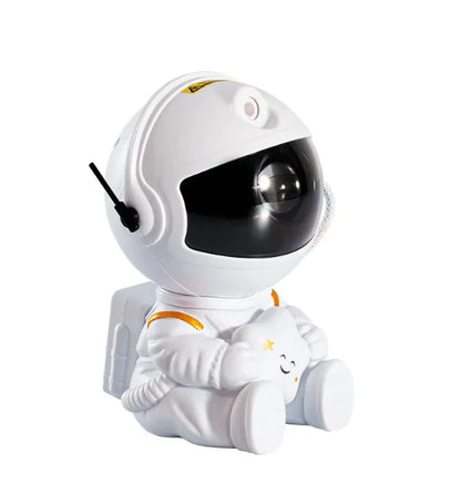 Astronaut Star Projection Lamp - Mini Atmosphere Decorative Night Light with Colorful Flowing Galaxy Effects