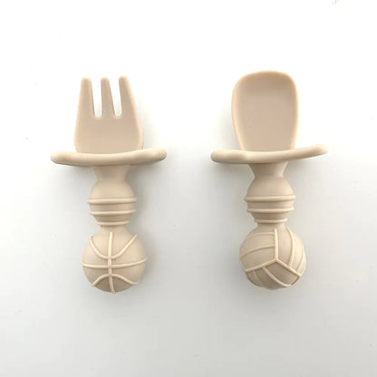 Silicone Baby Tableware Set with Suction Bowl and Owl