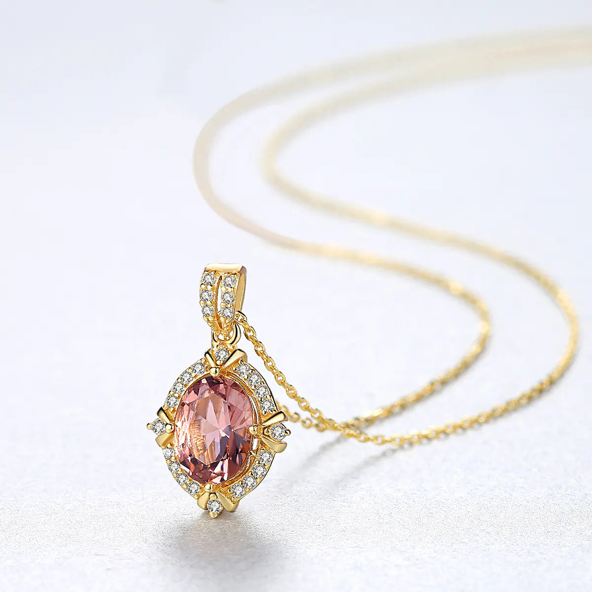 PAG&MAG S925 Silver Necklace with Colorful Zirconia