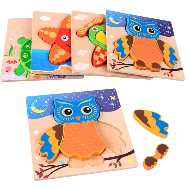 3D Wooden Puzzle Educational Toy for Kids (Wholesale) - FkriTigrinya