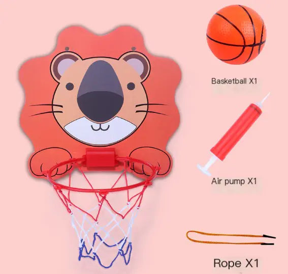Wall-Mounted Indoor Basketball Hoop for Kids - FkriTigrinya