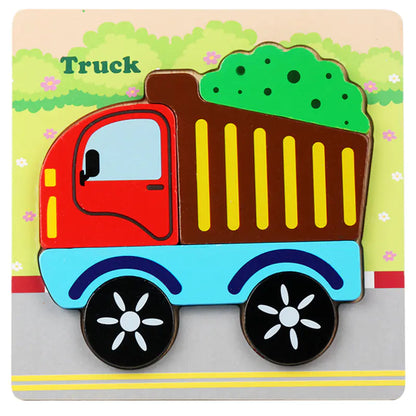 3D Wooden Puzzle Educational Toy for Kids (Wholesale) - FkriTigrinya