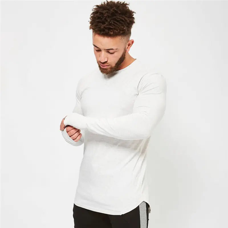 Muscle Brothers Men's Slim Fit Long Sleeve T-Shirt