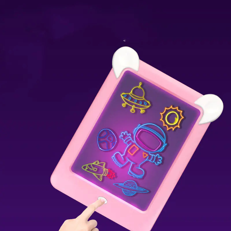LED 3D Drawing Board for Kids - Educational Toy - FkriTigrinya