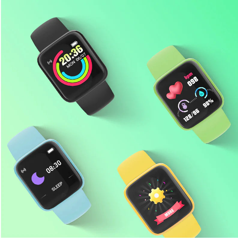 Macaron Bluetooth Pedometer Smart Watch with 1.44" Screen