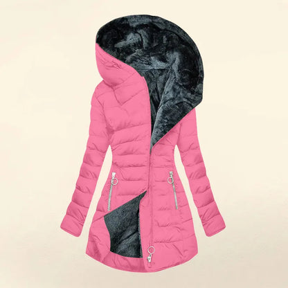 Dames Katoenen Jas met Capuchon – Elegant & Comfortabel