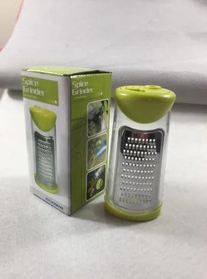Spice Grinder and Storage Box with Cheese Shredder