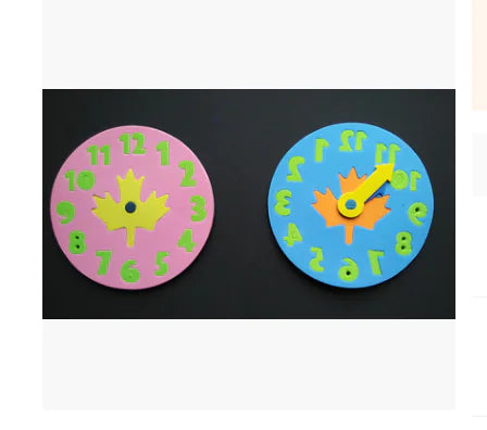 EVA Clock Puzzle Blocks for Time Learning (Gift Set) - FkriTigrinya