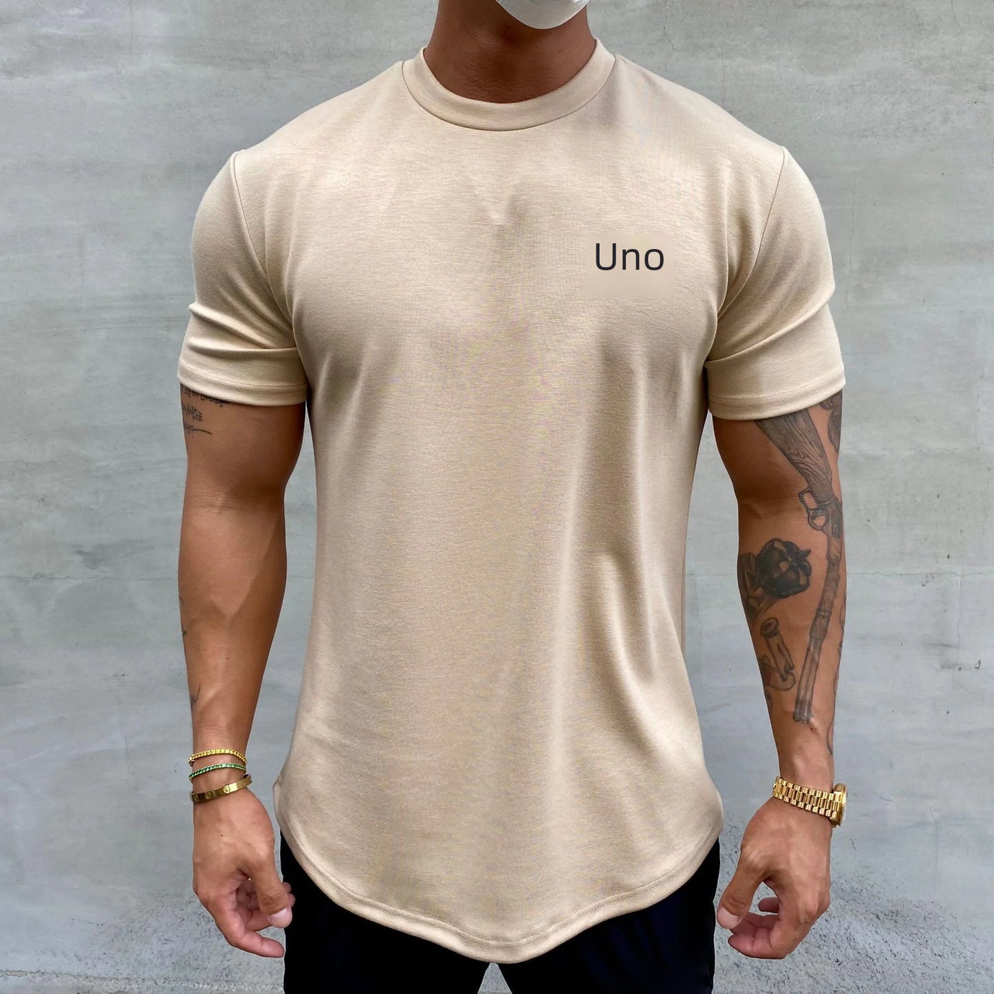 Men's Slim Fit Muscle Training T-Shirt - Summer Cotton