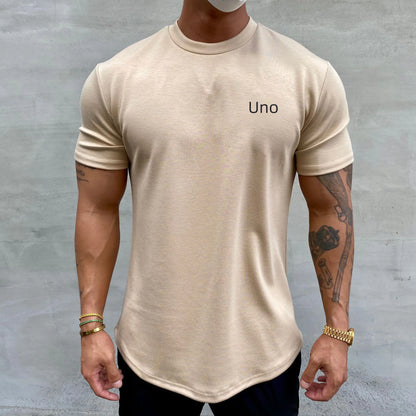 Men's Slim Fit Muscle Training T-Shirt - Summer Cotton