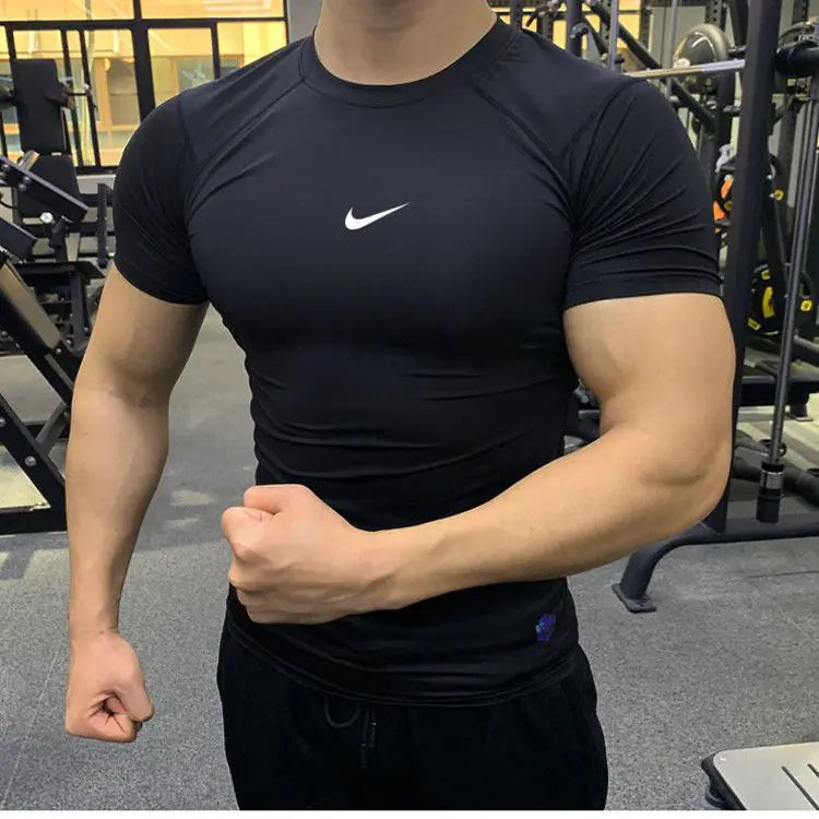 Men's Korean Slim Fit Quick-Dry Sports T-Shirt