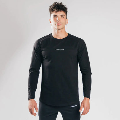Slim Fit Elastic Cotton Long Sleeve T-Shirt  sizes ranging from M to XXXL