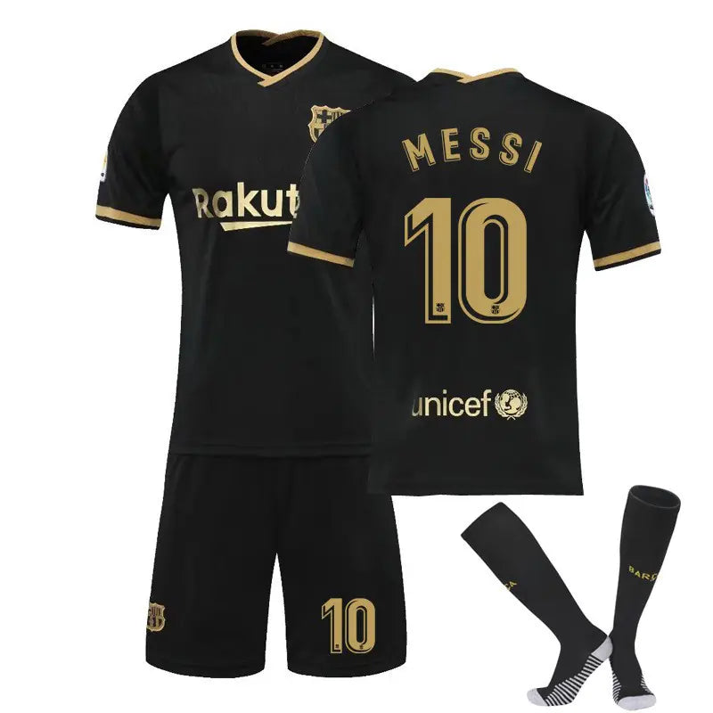 Kids' Messi 10 Barcelona Jersey Set for Soccer