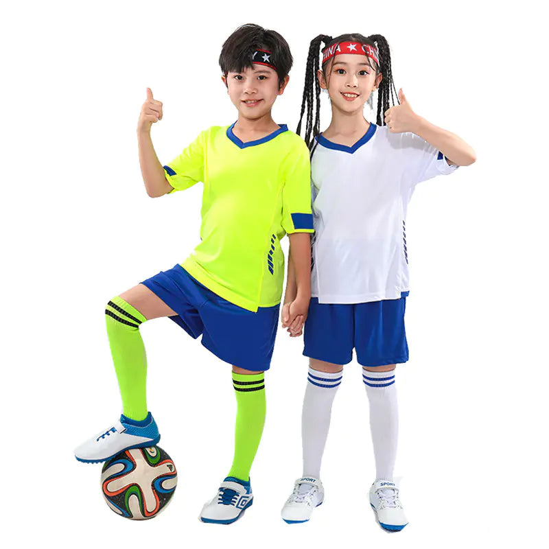 Kids Soccer Jersey Set for Training and Competitions