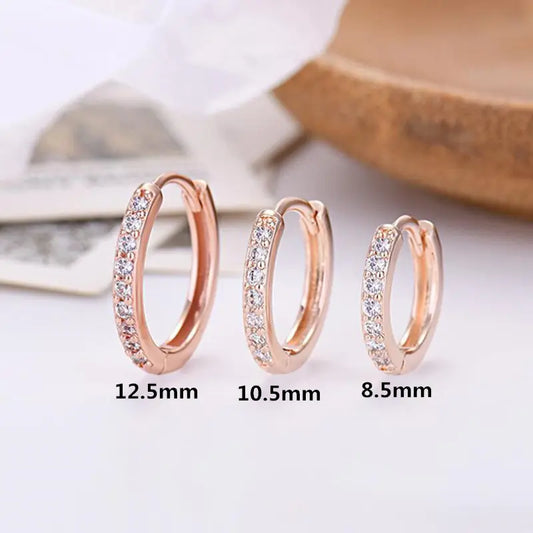 Stijlvolle S925 Zilveren Oorbellen met Zirkonia & Diamanten – Glans voor Elke Gelegenheid