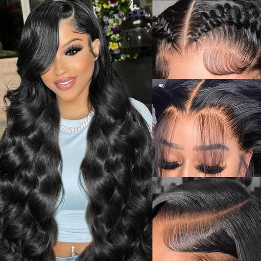 Body Wave HD Lace Front Perücke – 100 % Echthaar