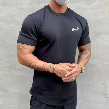 Men's Slim Fit Muscle Training T-Shirt - Summer Cotton