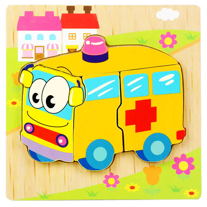 3D Wooden Puzzle Educational Toy for Kids (Wholesale) - FkriTigrinya