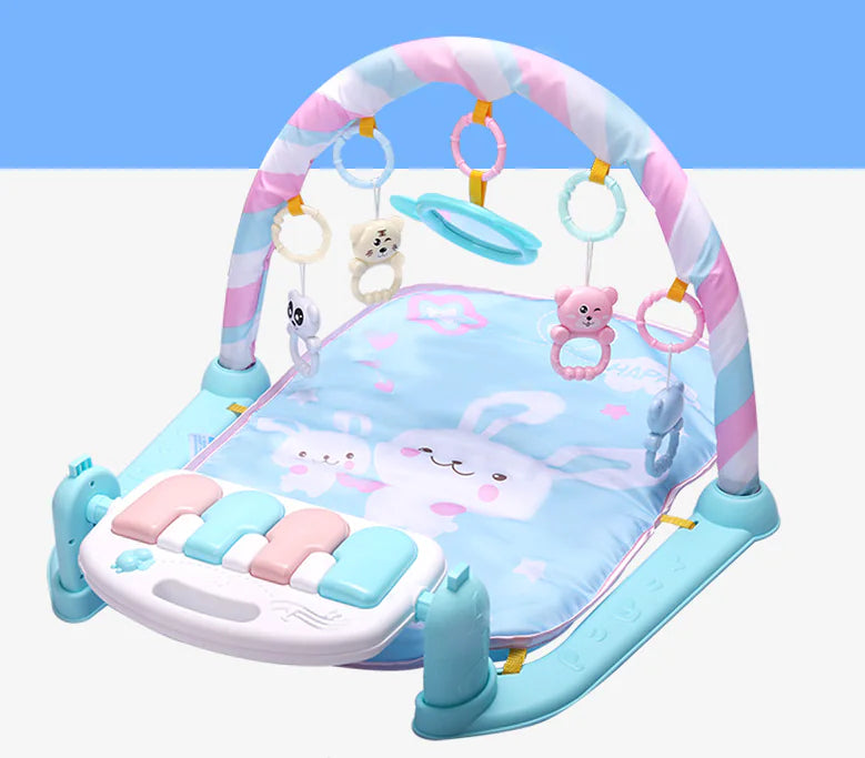 Baby Play Gym with Piano and Crawling Mat (0-12 Months)