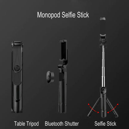 Bluetooth Selfie Stick and Phone Tripod Stand