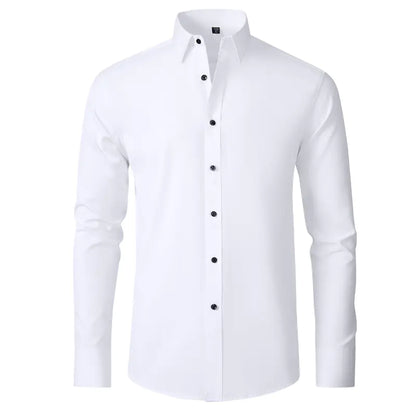 Men's Wrinkle-Resistant Stretch Dress Shirt (Thin Fit)