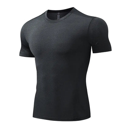 Men's Quick-Dry Short Sleeve Sports T-Shirt for Summer sizes from XS to 5XL